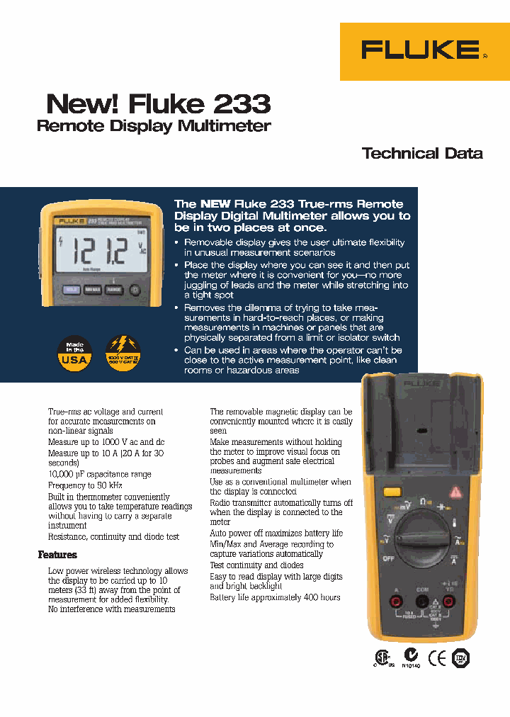 FLUKE233_4584294.PDF Datasheet