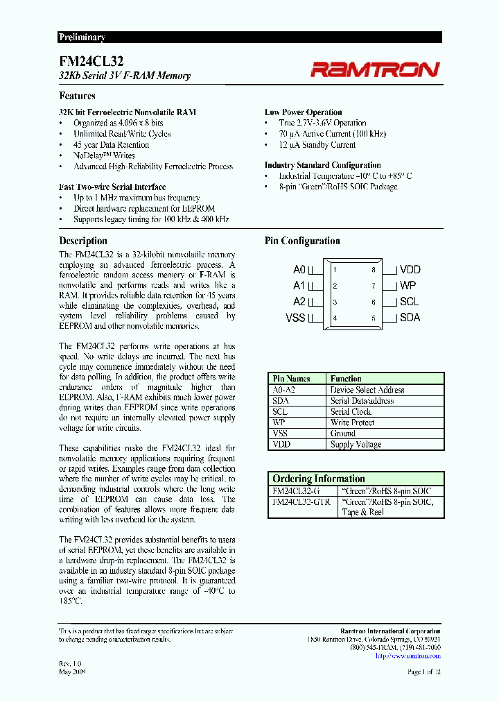 FM24CL32_4603571.PDF Datasheet