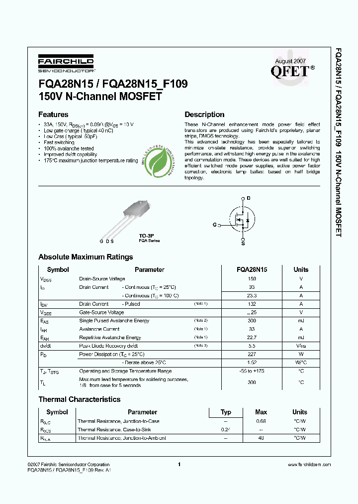 FQA28N1507_4327836.PDF Datasheet