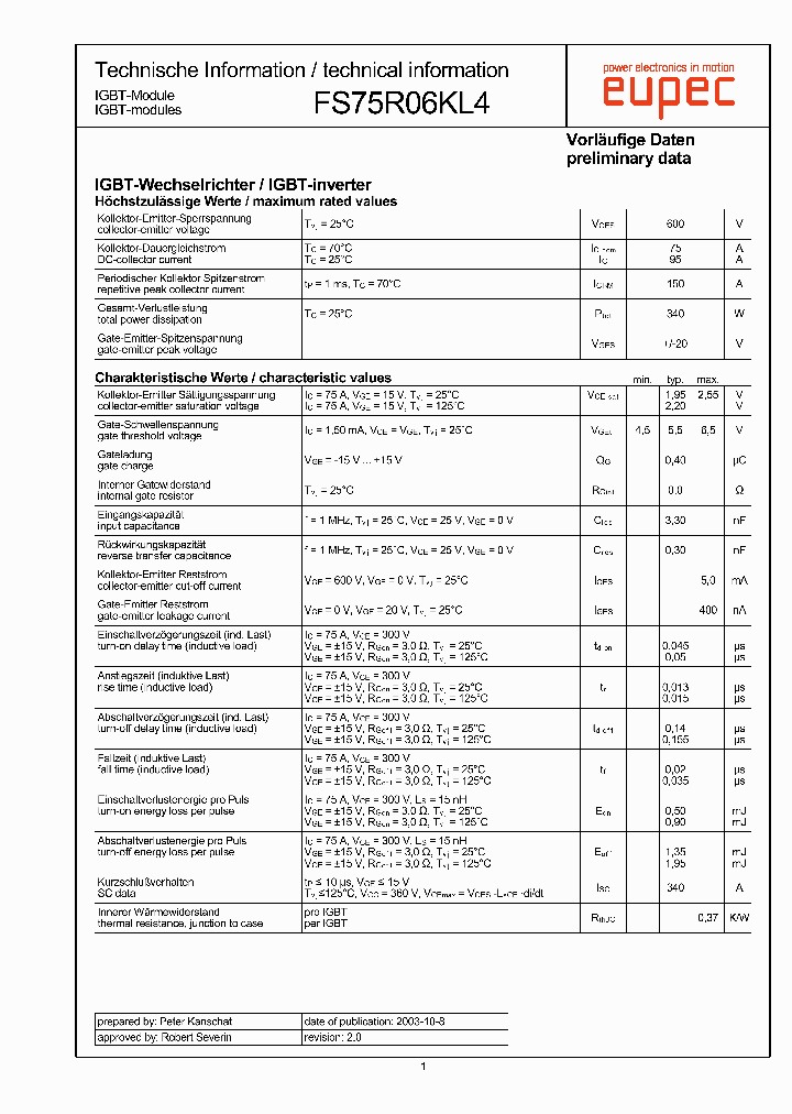 FS75R06KL4_4490092.PDF Datasheet