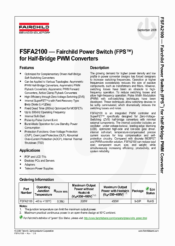FSFA2100_4616814.PDF Datasheet