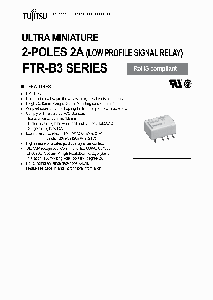 FTR-B3GA45Z_4580287.PDF Datasheet