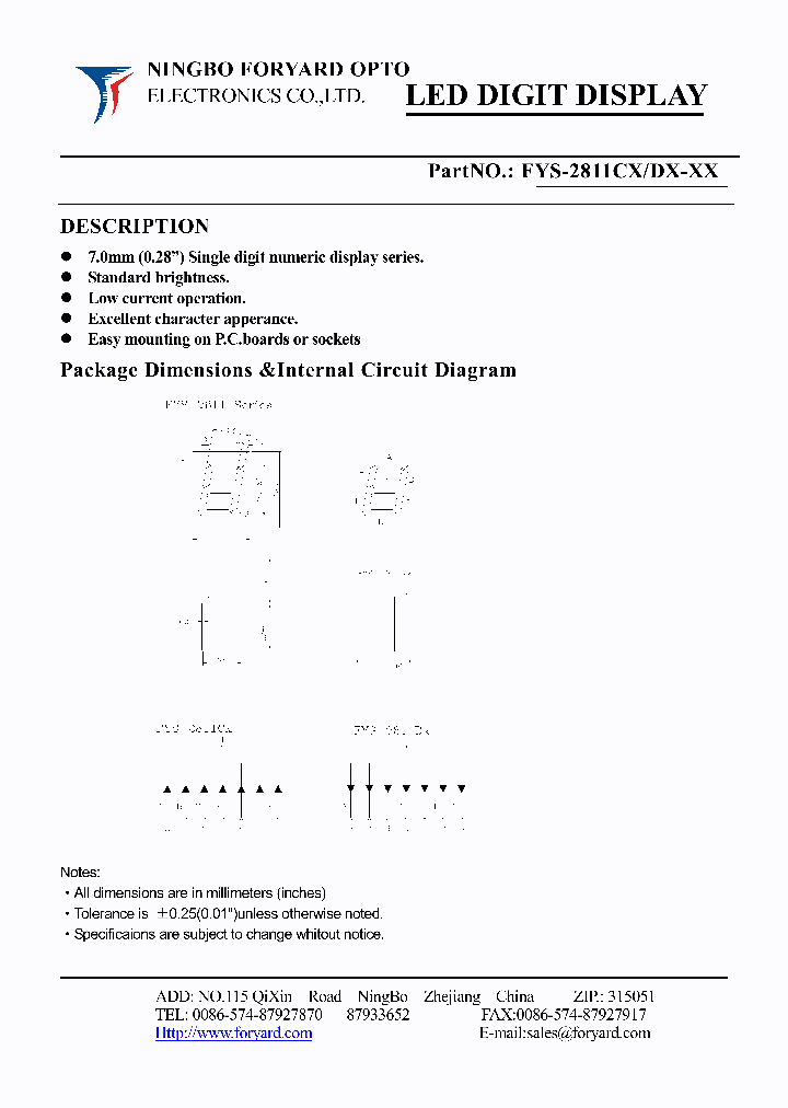 FYS-2811CX1_4923909.PDF Datasheet
