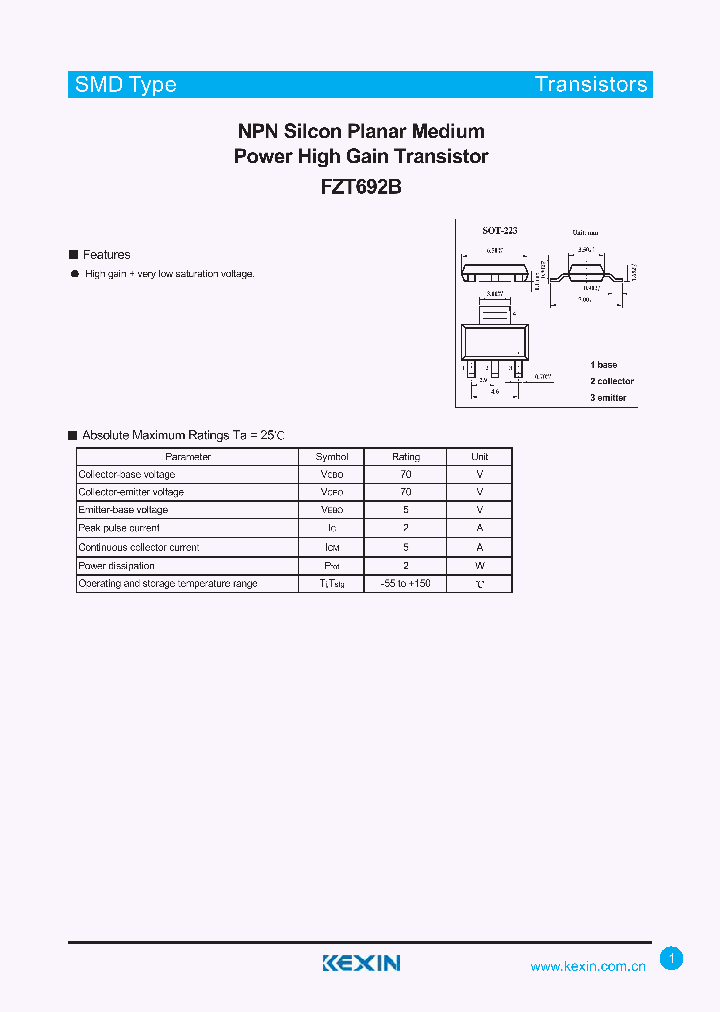 FZT692B_4377679.PDF Datasheet