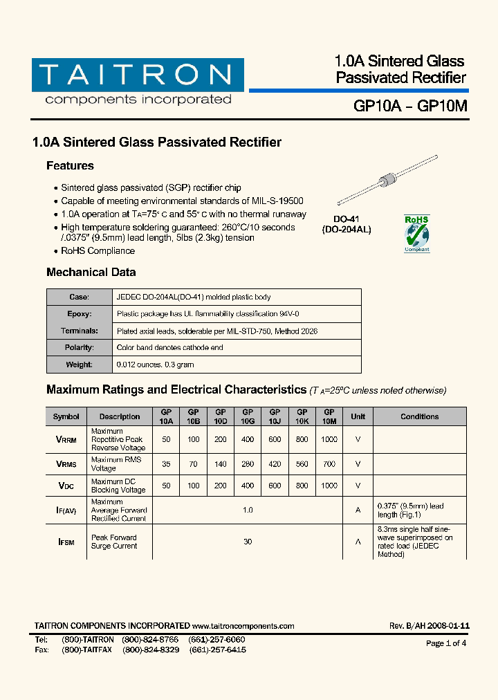 GP10J_4393001.PDF Datasheet