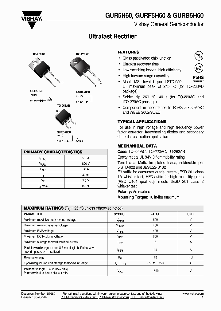 GUR5H60-E345_4513053.PDF Datasheet