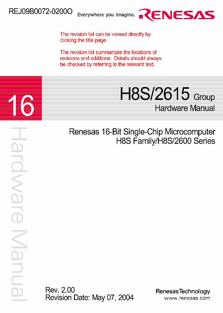 H8S2615_4676563.PDF Datasheet