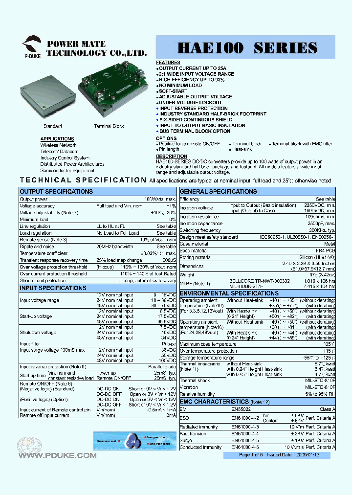 HAE100-12S05_4576421.PDF Datasheet
