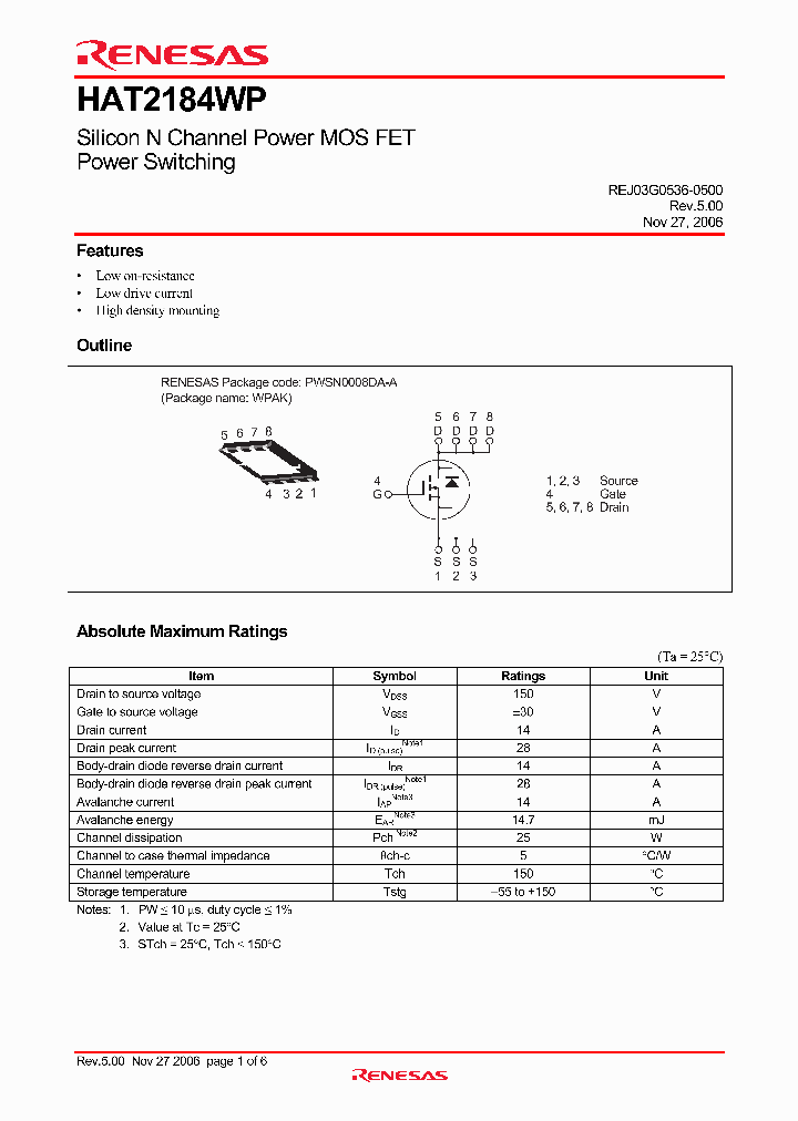 HAT2184WP_4349270.PDF Datasheet