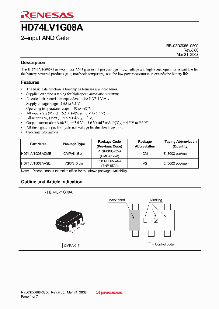 HD74LV1G08A_4238618.PDF Datasheet