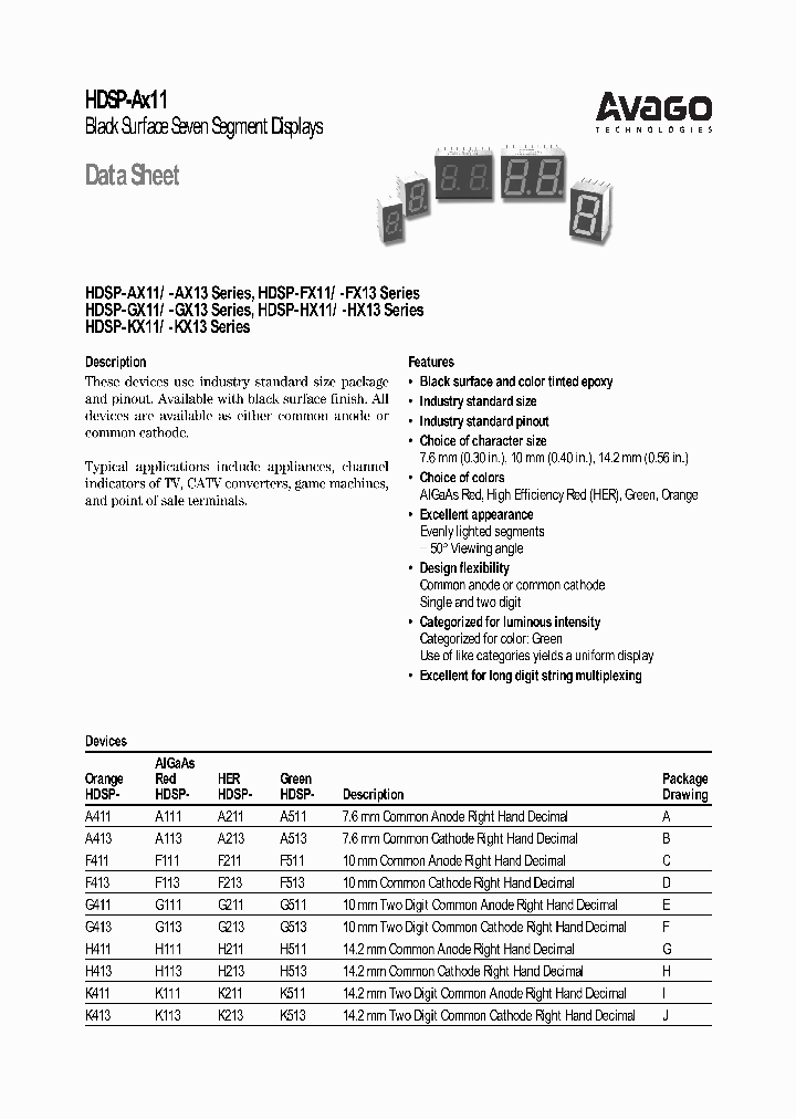 HDSP-KX11_4207335.PDF Datasheet
