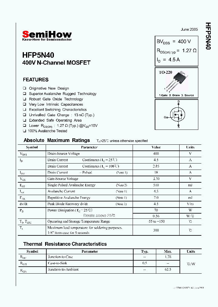 HFP5N40_4870748.PDF Datasheet
