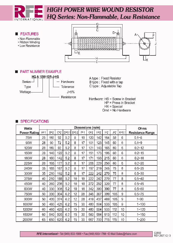 HQB2000W-10R-J-HP_4539207.PDF Datasheet