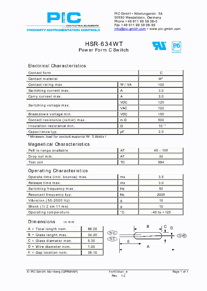 HSR-634WT_4764811.PDF Datasheet