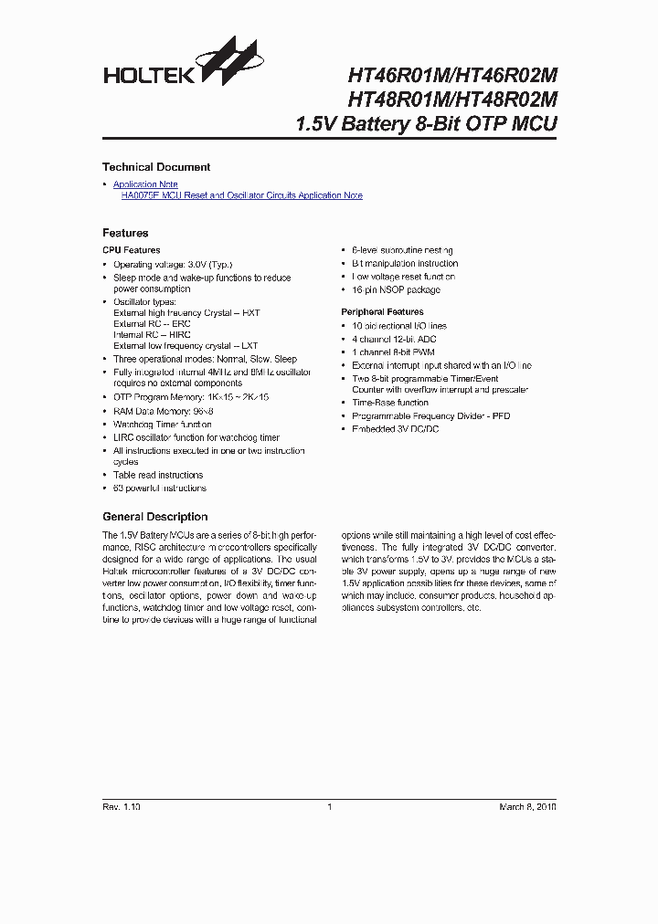 HT46R01M10_4633036.PDF Datasheet