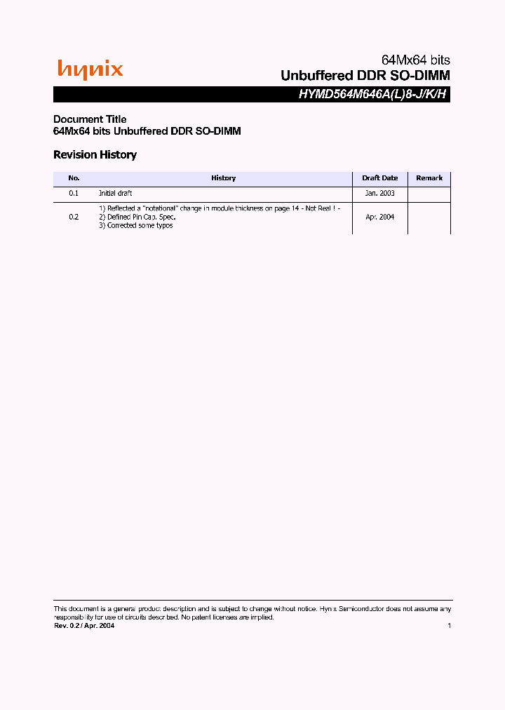 HYMD564M646AL8-H_4551302.PDF Datasheet