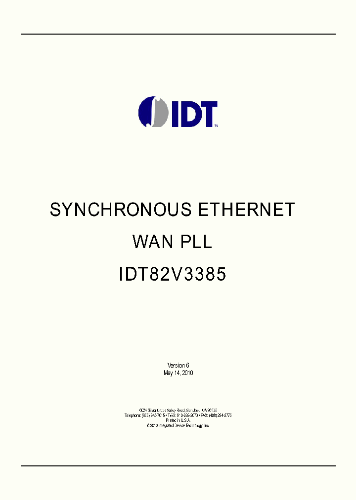 IDT82V338510_4909026.PDF Datasheet