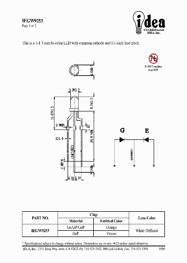 IEGW9253_4602593.PDF Datasheet