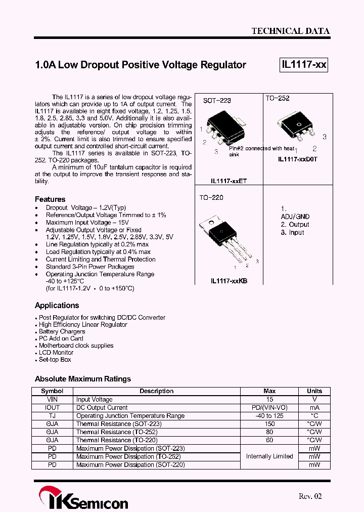 IL1117-12_4300872.PDF Datasheet Download --- IC-ON-LINE