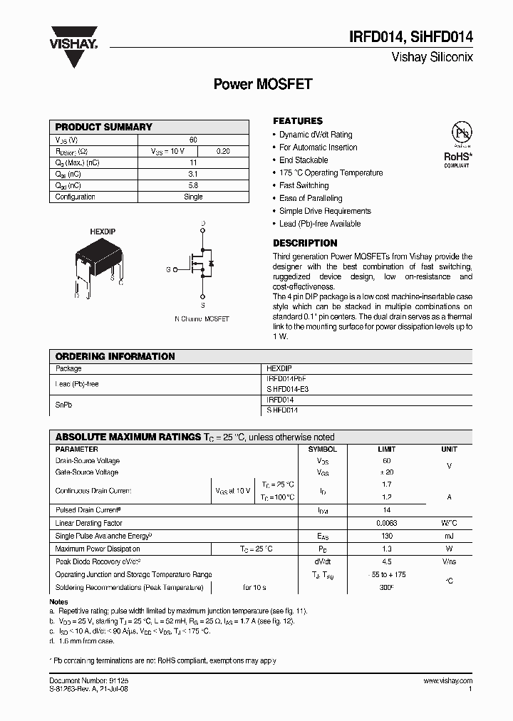 IRFD014_4264760.PDF Datasheet