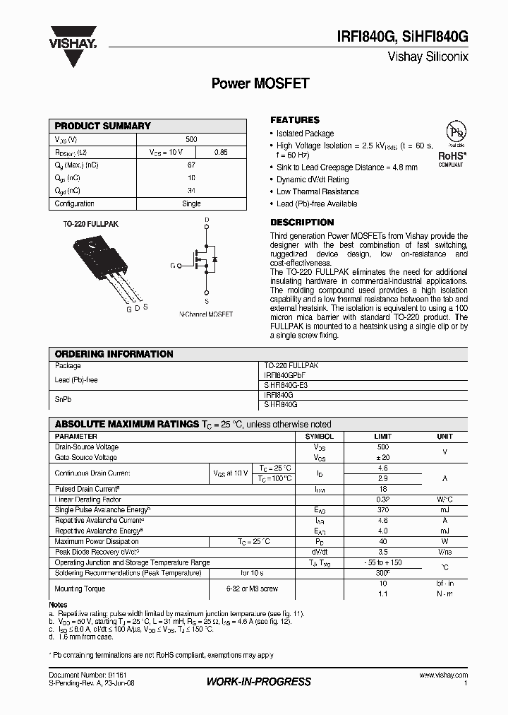 IRFI840G_4457719.PDF Datasheet