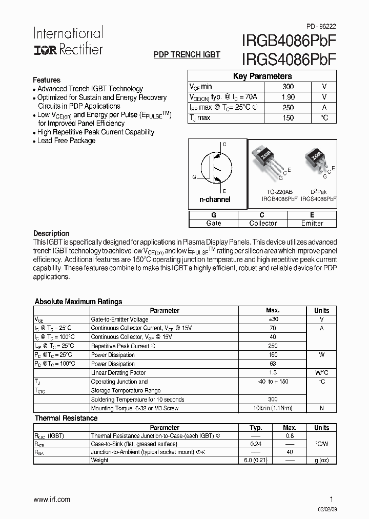 IRGB4086PBF_4918103.PDF Datasheet