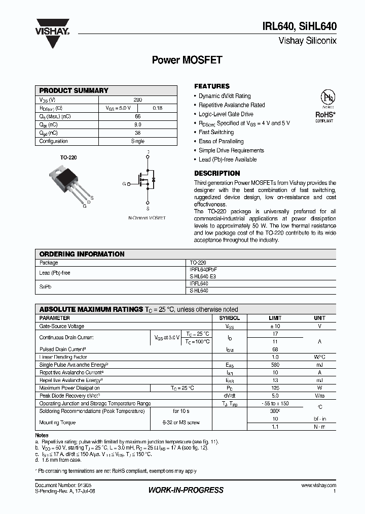 IRL640_4258139.PDF Datasheet