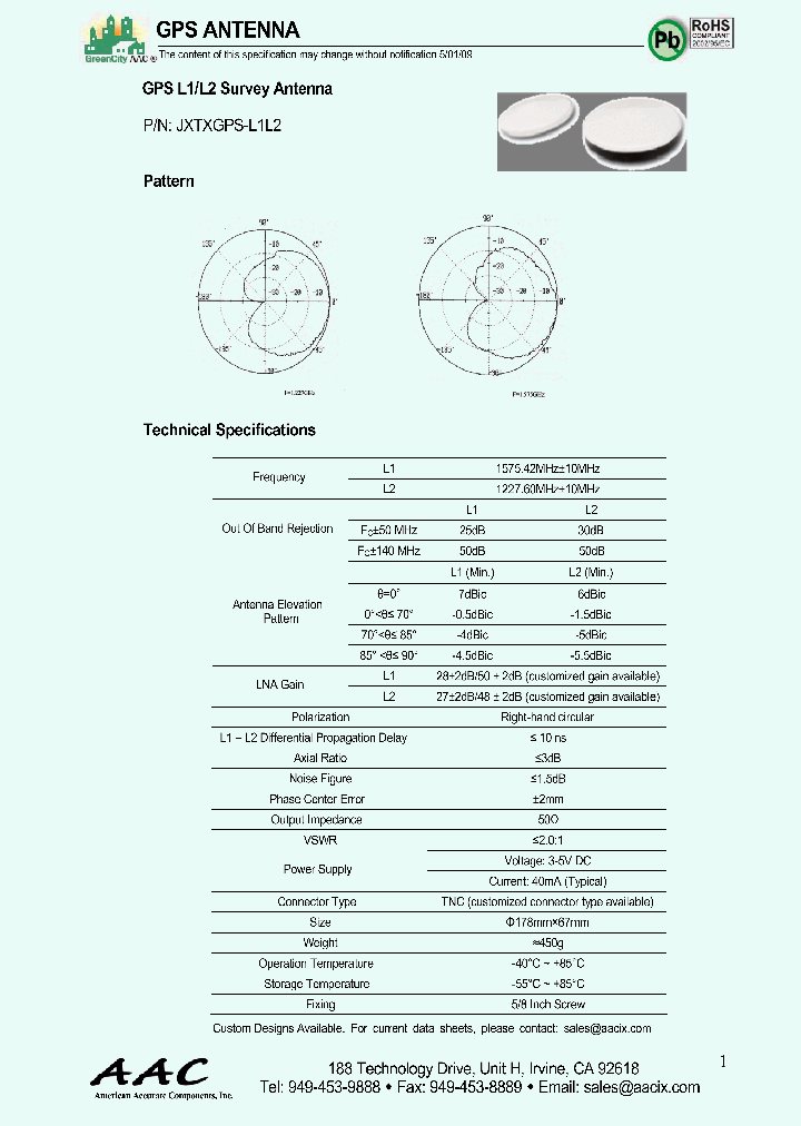 JXTXGPS-L1L2_4704404.PDF Datasheet