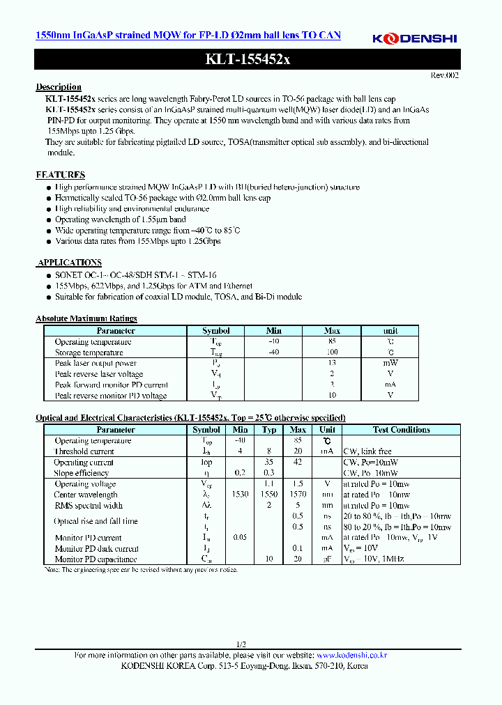 KLT-155452_4658677.PDF Datasheet