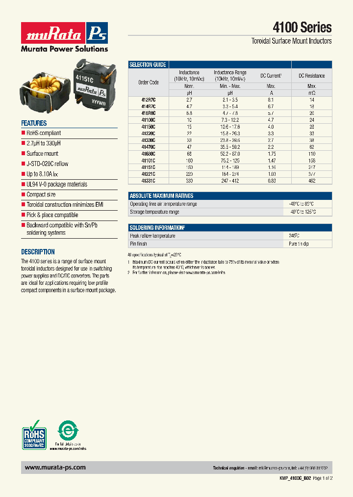 KMP4100_4504398.PDF Datasheet