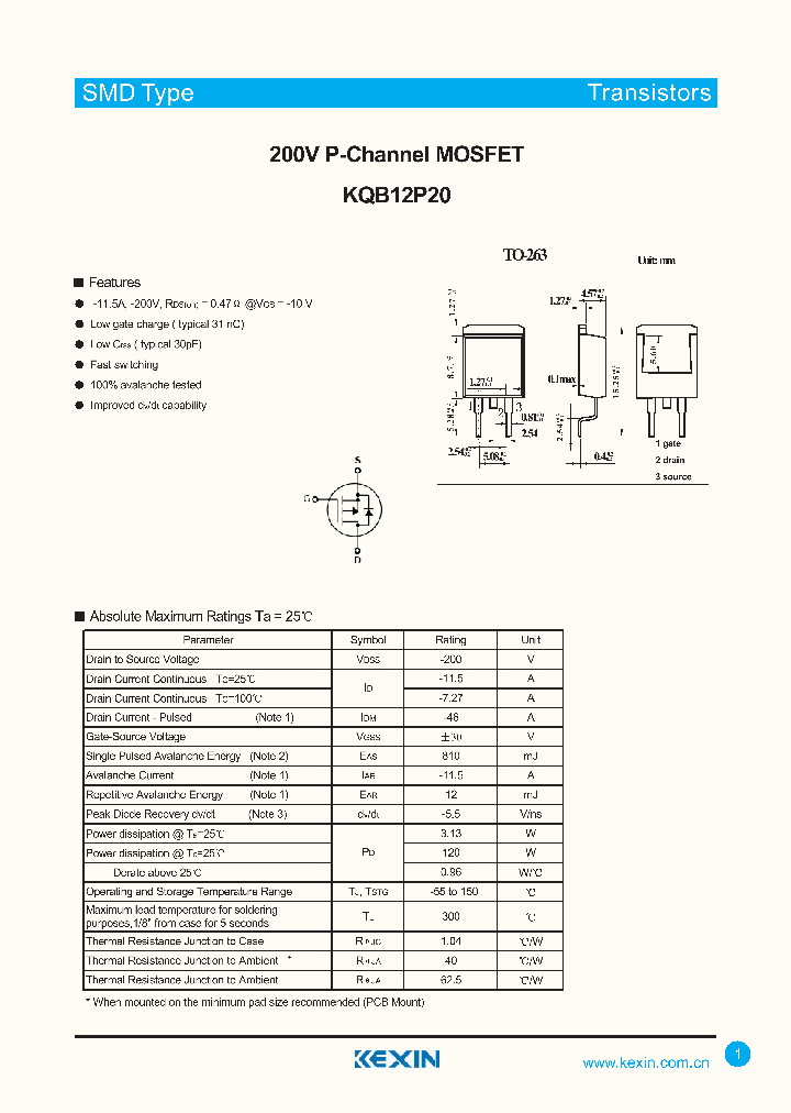 KQB12P20_4802949.PDF Datasheet