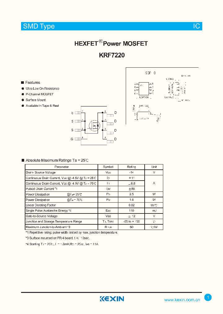 KRF7220_4424396.PDF Datasheet