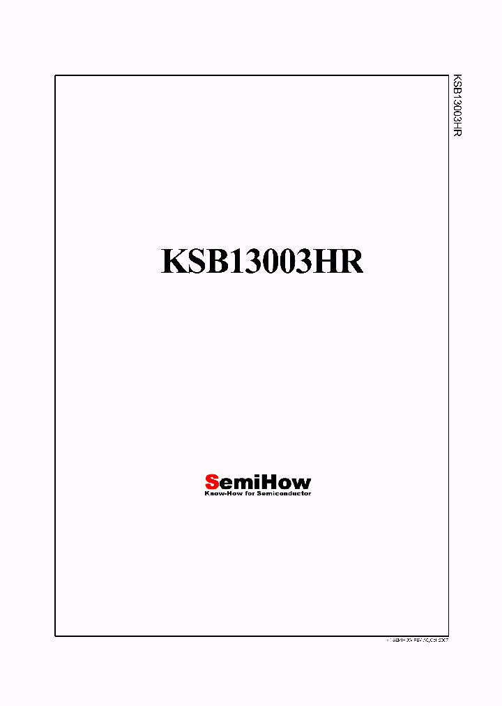 KSB13003HR_4761346.PDF Datasheet