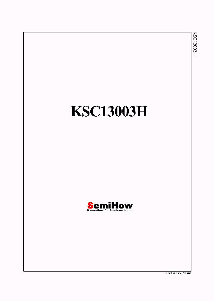 KSC13003H_4774735.PDF Datasheet