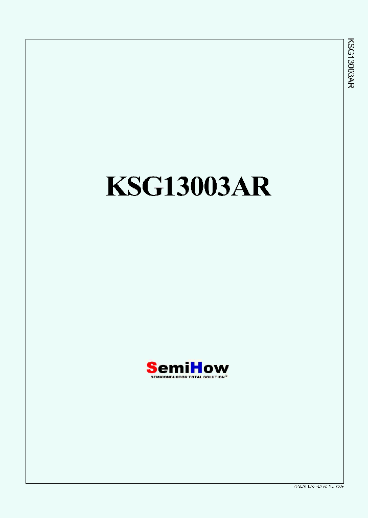 KSG13003AR_4556897.PDF Datasheet