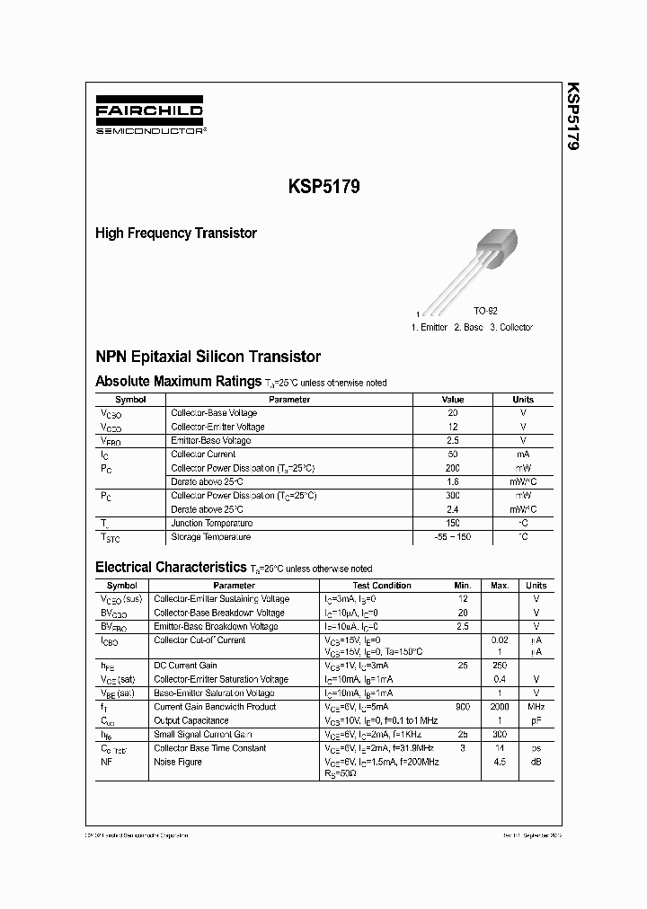 KSP5179_4259278.PDF Datasheet