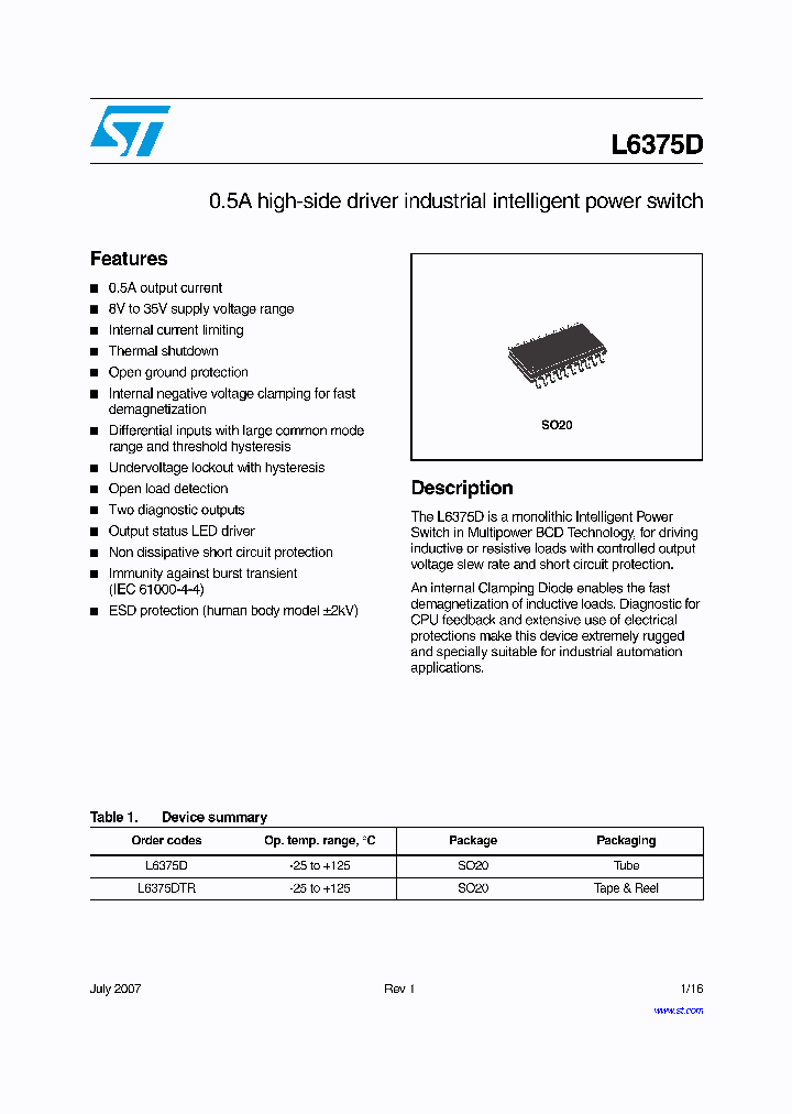 L6375DTR_4438100.PDF Datasheet