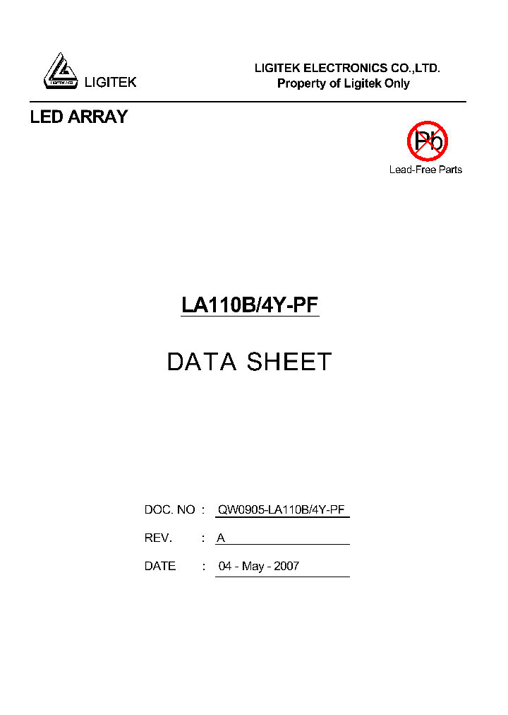 LA110B-4Y-PF_4790506.PDF Datasheet