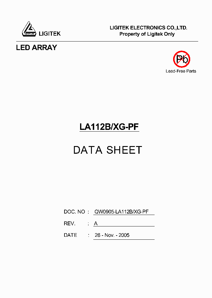 LA112B-XG-PF_4885892.PDF Datasheet