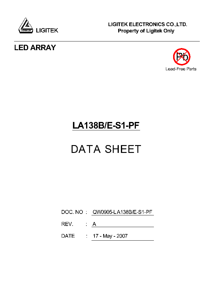 LA138B-E-S1-PF_4683172.PDF Datasheet