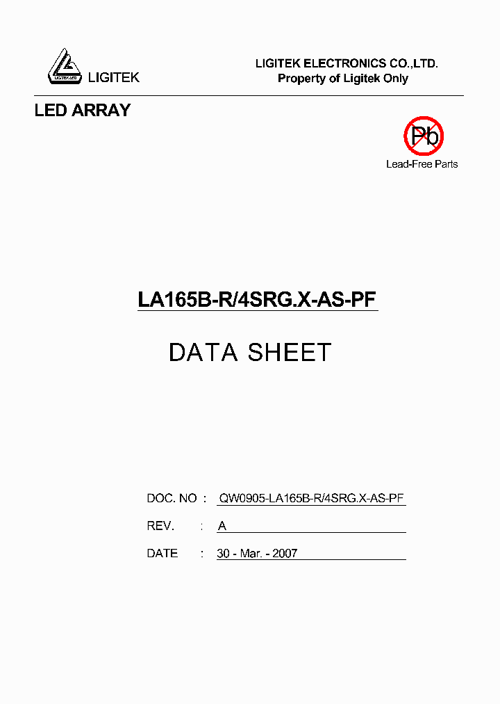 LA165B-R-4SRGX-AS-PF_4911895.PDF Datasheet