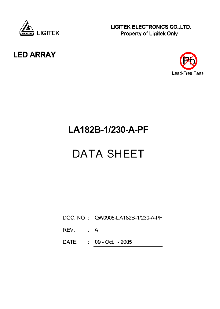 LA182B-1-230-A-PF_4607482.PDF Datasheet
