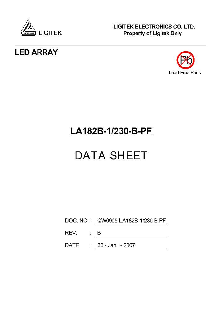 LA182B-1-230-B-PF_4607483.PDF Datasheet