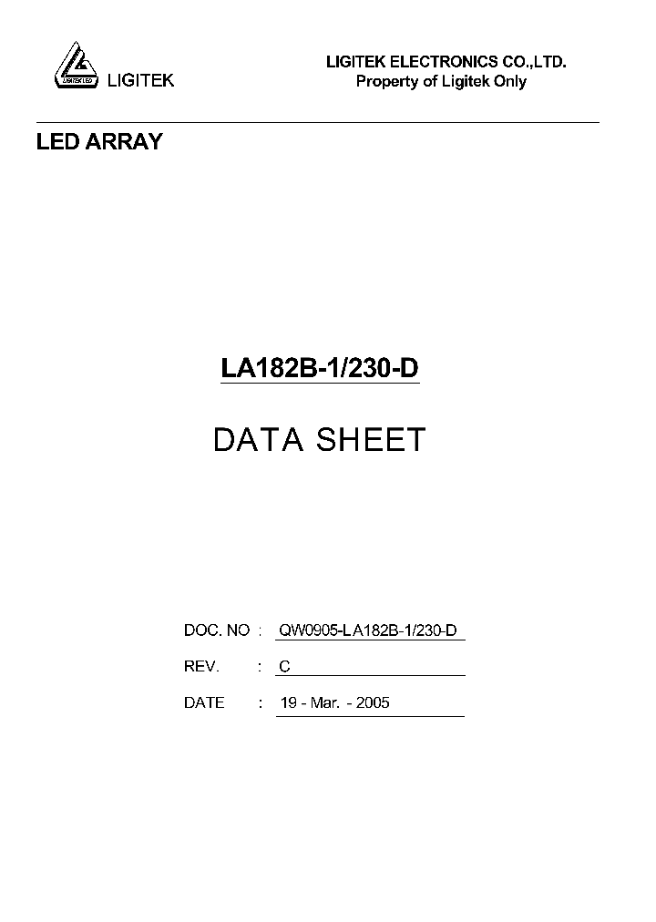 LA182B-1-230-D_4607485.PDF Datasheet