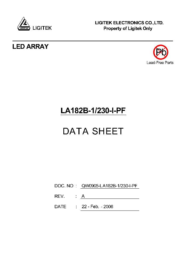 LA182B-1-230-I-PF_4607489.PDF Datasheet