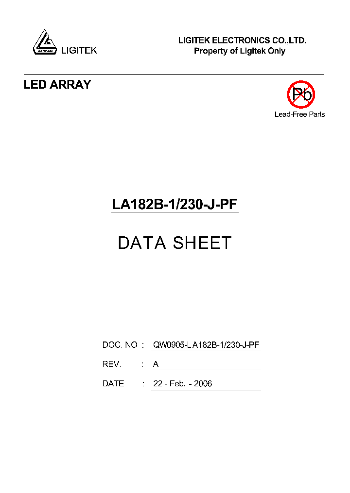 LA182B-1-230-J-PF_4607490.PDF Datasheet