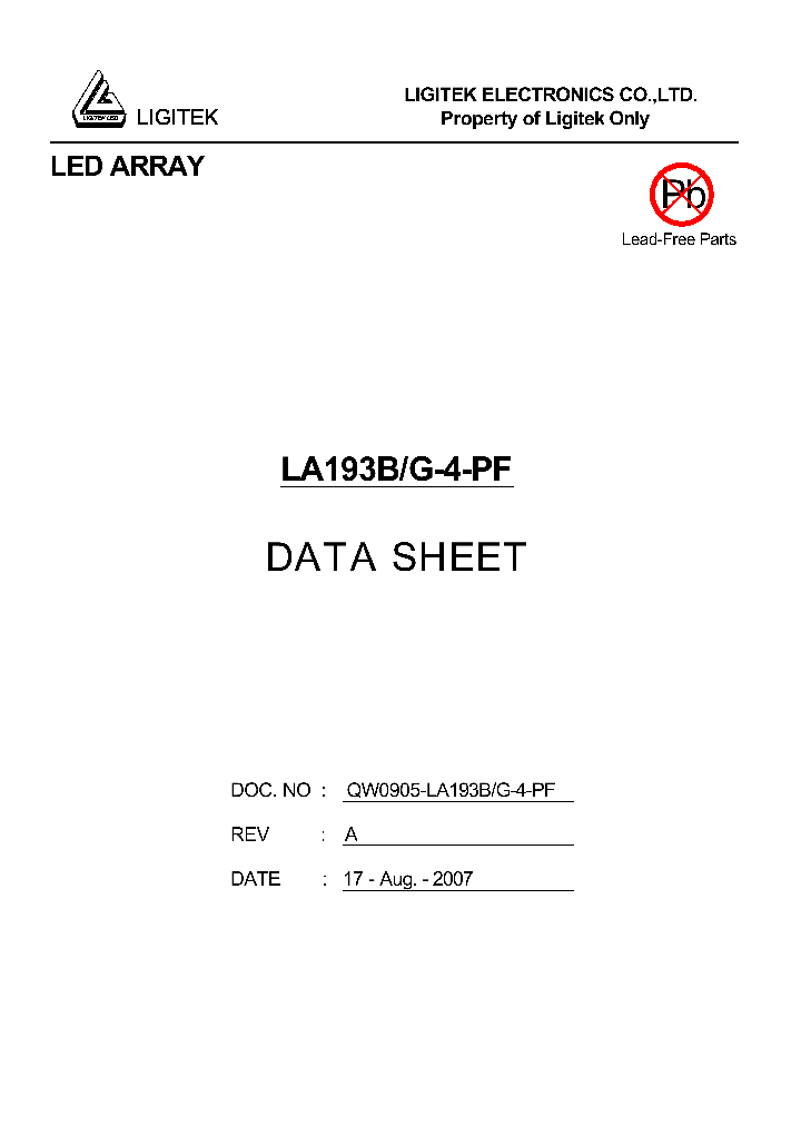LA193B-G-4-PF_4538623.PDF Datasheet