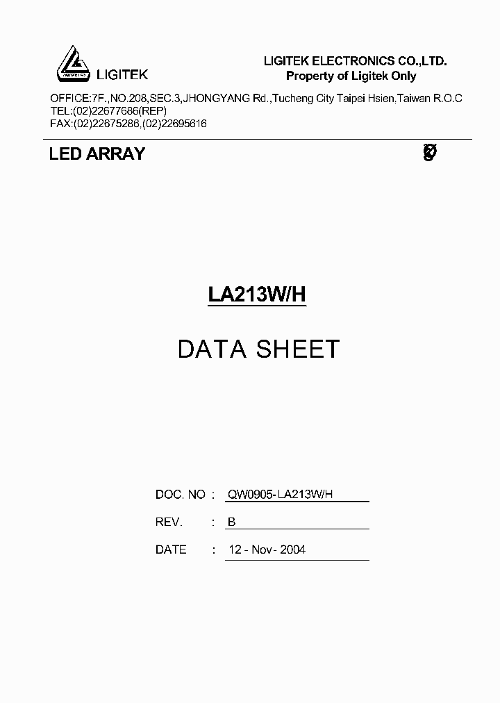 LA213W-H_4916026.PDF Datasheet