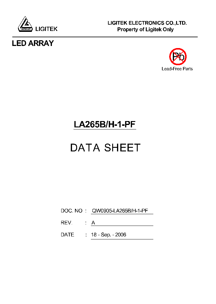 LA265B-H-1-PF_4802787.PDF Datasheet