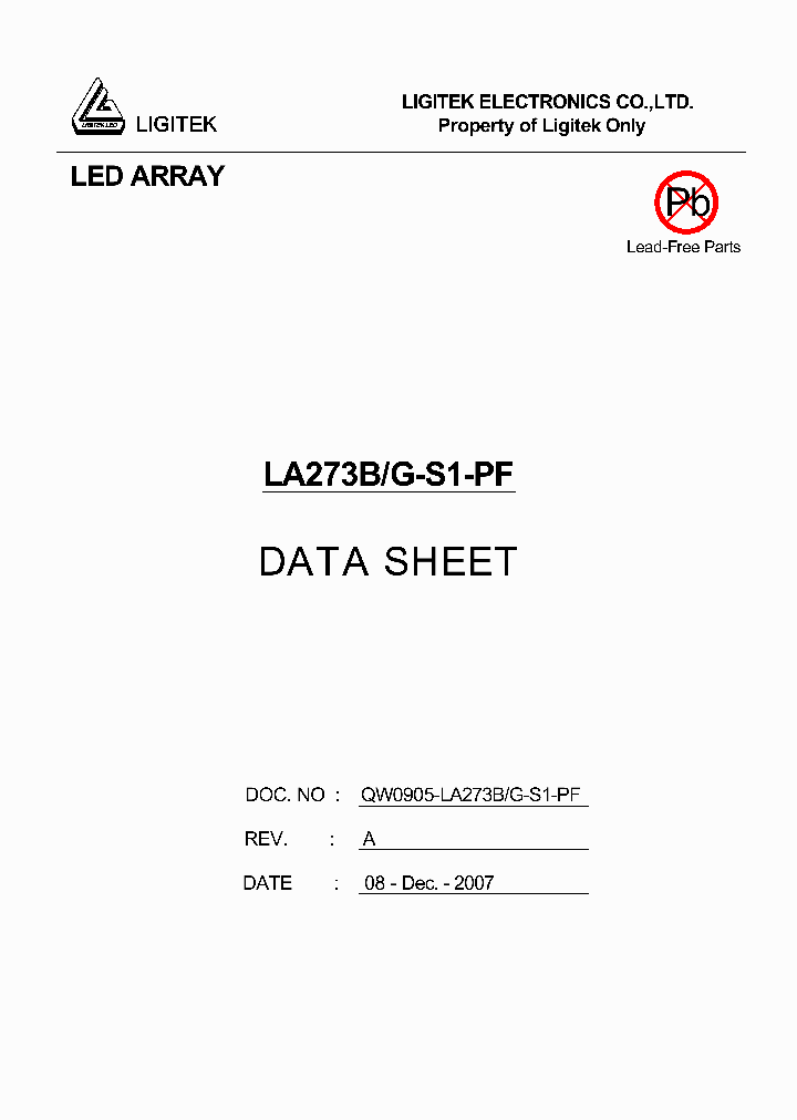 LA273B-G-S1-PF_4909411.PDF Datasheet
